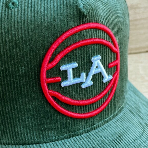 FRED SEGAL MITCHELL & NESS CORDUROY PRO PINCH SNAPBACK HAT Green NEW - Picture 2 of 4